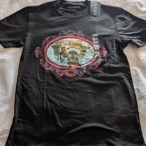 ZANDEN Dog Selfie Holiday Graphic Tee